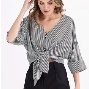 Vetta V Neck Boyfriend Shirt